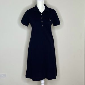 Ralph Lauren Women’s Navy Blue Cotton Polo Dress